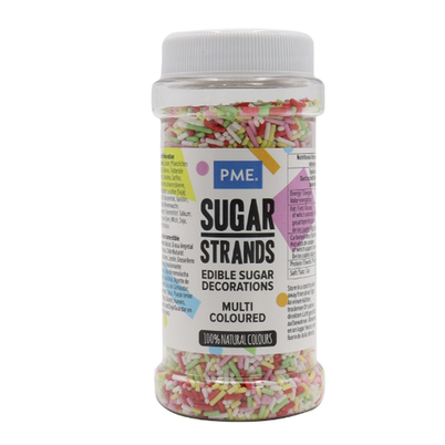 PME Multi-Coloured Sugar Strand Sprinkles 