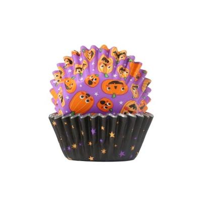 PME Pumpkin Party Halloween Mini Foil-lined Cupcake Cases 60PK