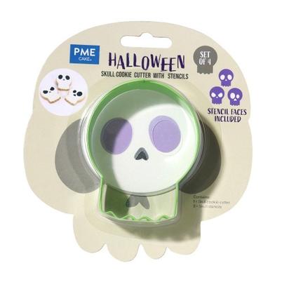 PME Halloween Skull Cookie Cutter & Stencils