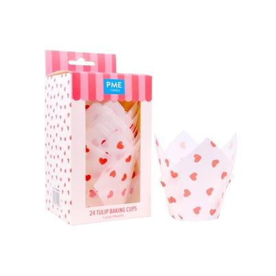 PME Valentine Tulip Muffin Cases 