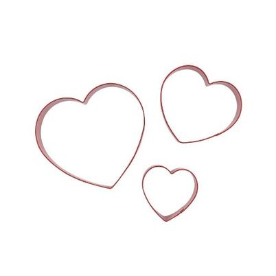 PME Valentines Hearts Cookie Cutter Set of 3