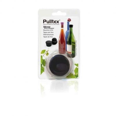 Pulltex Black Silicone Wine Stopper Blister