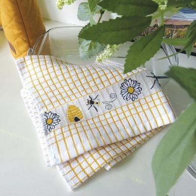 Samuel Lamont Poli Dri Tea Towel Bee Happy