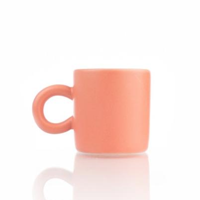 Siip Espresso Cup- Matte Pink With Round Handle