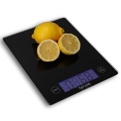 Taylor Digital Dual Glass Kitchen Scale Black 5KG