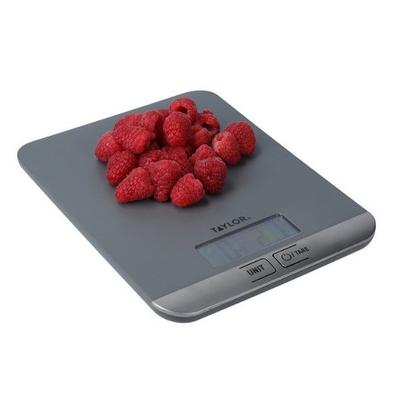 Taylor Digital Slim Kitchen Scale Grey 5KG