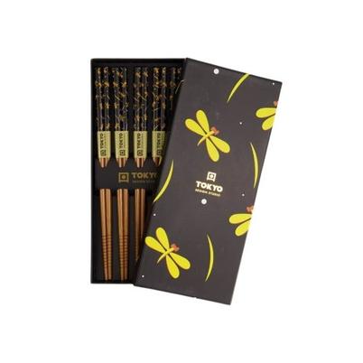 Tokyo Design Studio Yellow Dragonfly Chopstick Giftset 5