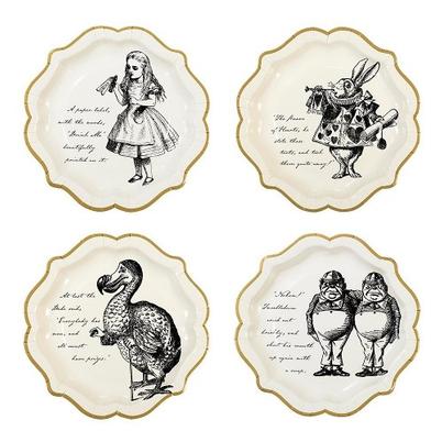 Truly Alice Mad Hatter Paper Party Plates 12 pk
