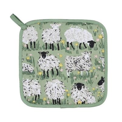 Ulster Weavers Woolly Sheep Green Pot Mat