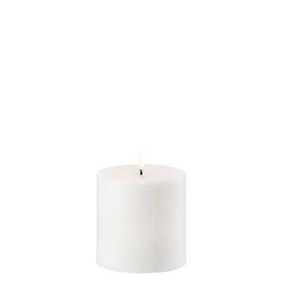 Uyuni Lighting Led Pillar Candle Nordic White Smooth 10.1x10cm