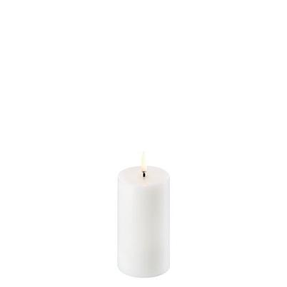 Uyuni Lighting Led Pillar Candle Nordic White Smooth 5.8x10.1cm