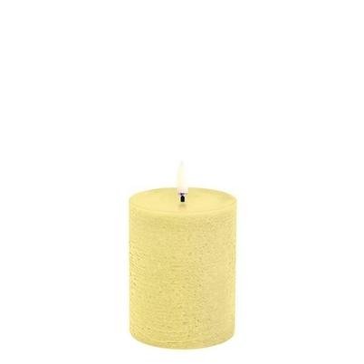 Uyuni Lighting Led Pillar Candle Wheat Yellow Rustic 7.8x10.1cm