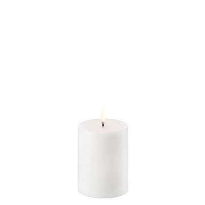 Uyuni Lighting Led Pillar Candle Nordic White Smooth 7.8x10cm