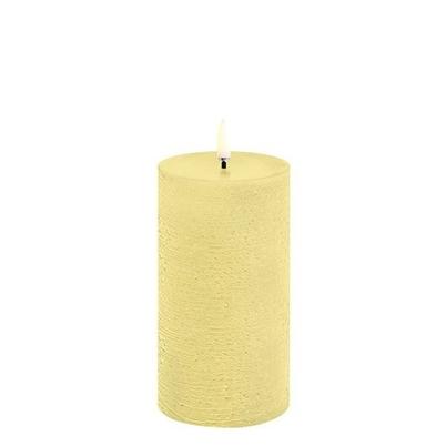 Uyuni Lighting Led Pillar Candle Wheat Yellow Rustic 7.8x15.2cm
