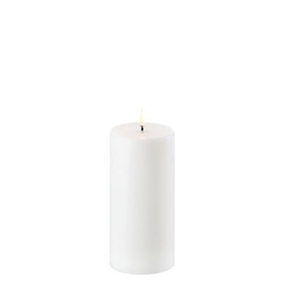 Uyuni Lighting Led Pillar Candle Nordic White Smooth 7.8x15cm