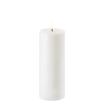 Uyuni Lighting Led Pillar Candle Nordic White Smooth 7.8x20cm