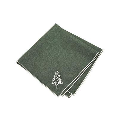 Walton & Co Embroidered Tree Napkin Set of 2