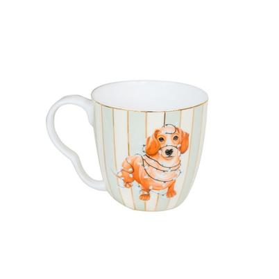 Yvonne Ellen Christmas Sausage Doggie Large Mug