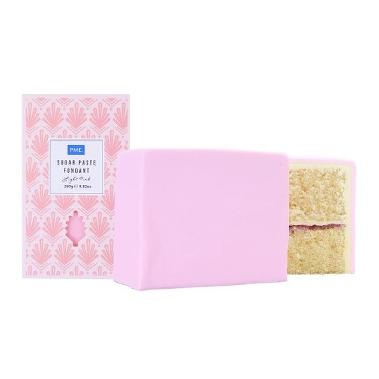 pme-ready-to-roll-icing-sugar-paste-pink-250g - PME Sugar Paste Fondant Pink 250g