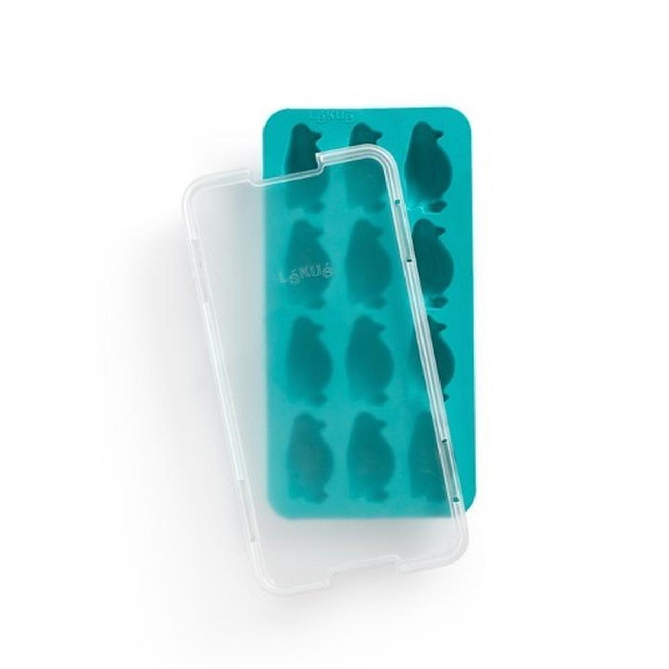 lekue-penguin-ice-cube-tray-turquoise - Lekue Penguin Ice Cube Tray Turquoise