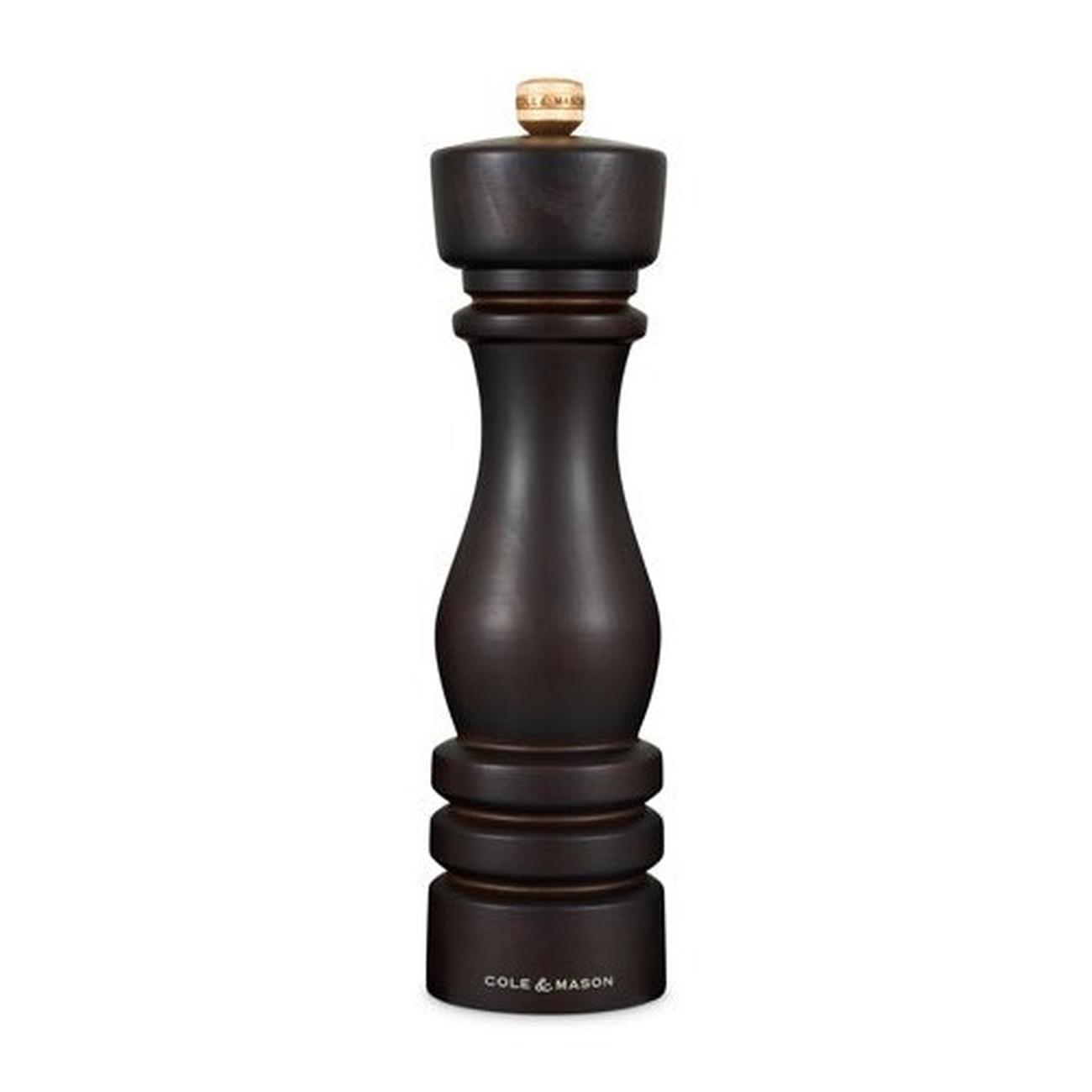 cole-and-mason-london-pepper-mill-in-stained-wood-180mm - Cole & Mason London Pepper Mill In Stained Wood 180mm