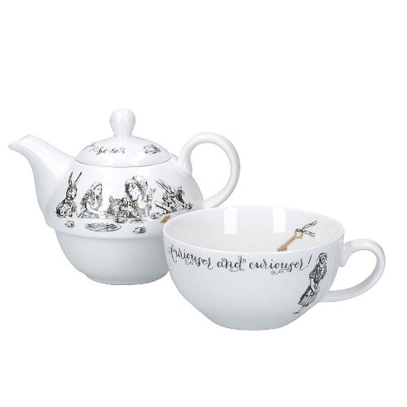 alice in wonderland tea for one set