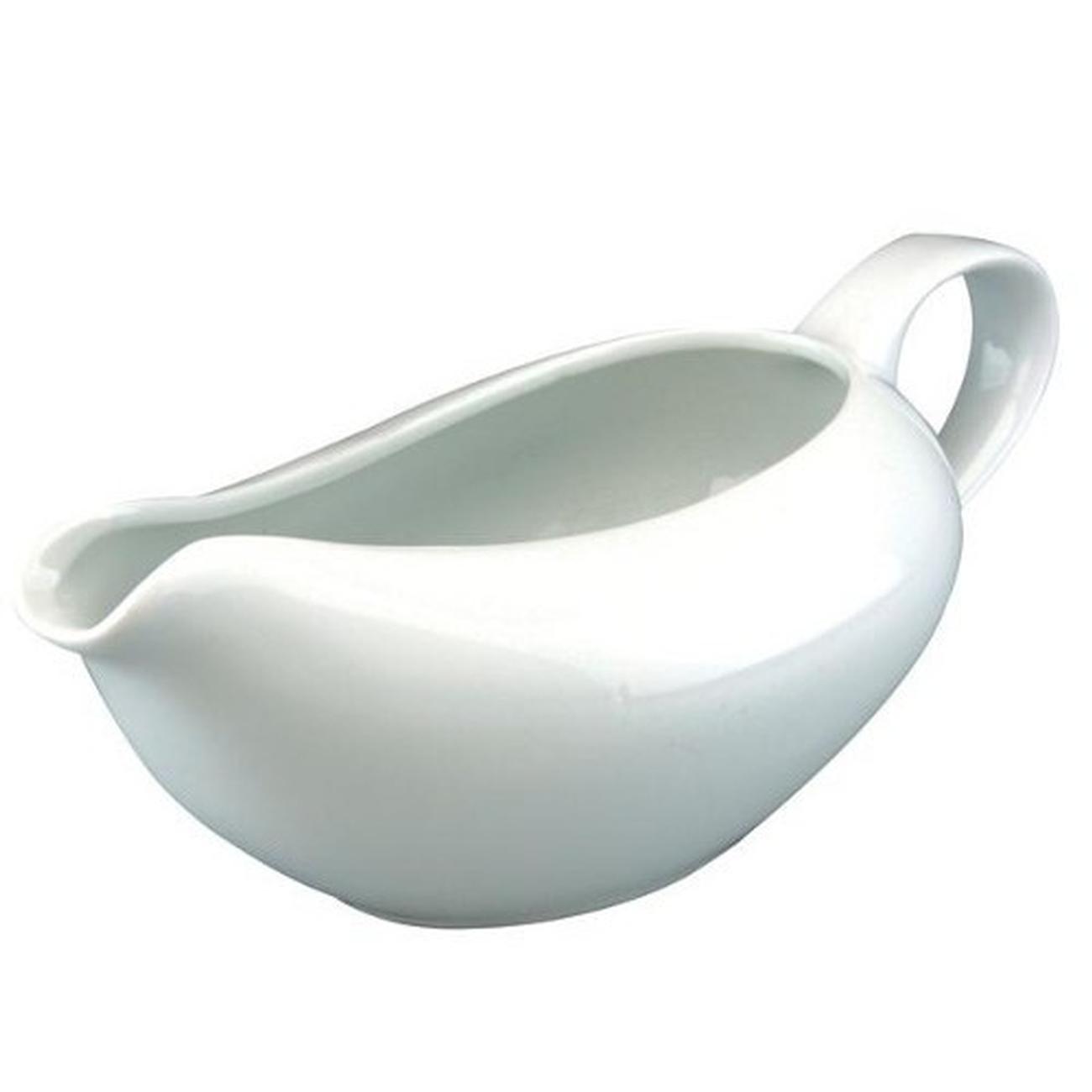 apollo-gravy-boat-wide-500ml-ceramic - Apollo Porcelain Gravy Boat 500ml