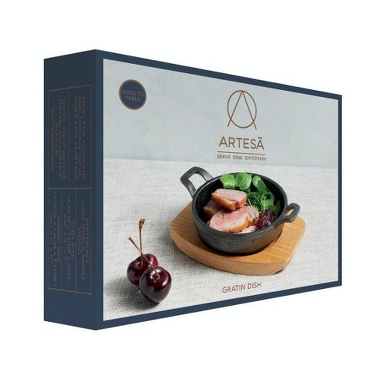 artesa-mini-gratin-dish-12cm-cast-iron - Artesa Cast Iron Mini Gratin Dish 12.5cm
