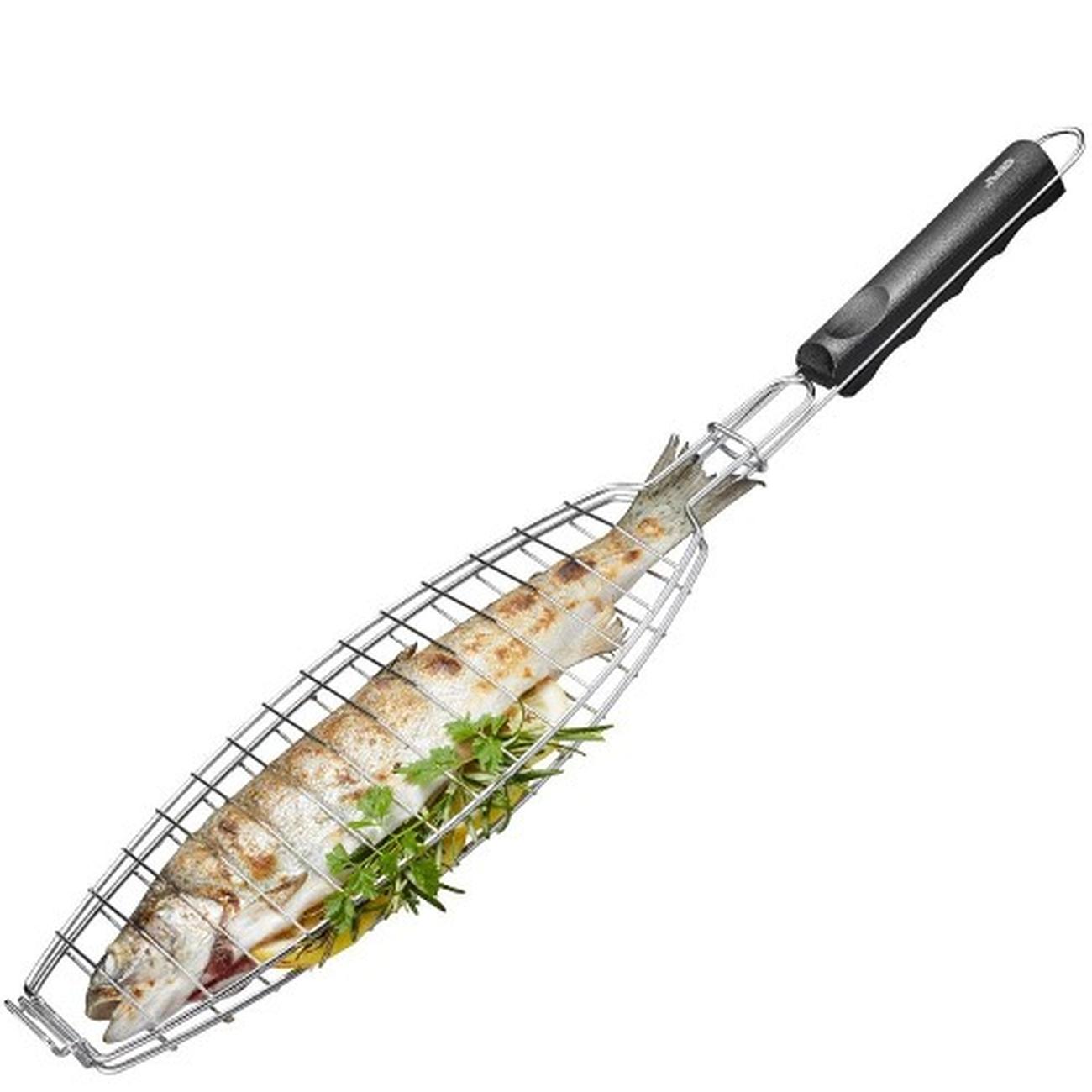 kitchencraft-ss-fish-asparagus-lifter - Gefu BBQ Fish Grill Basket