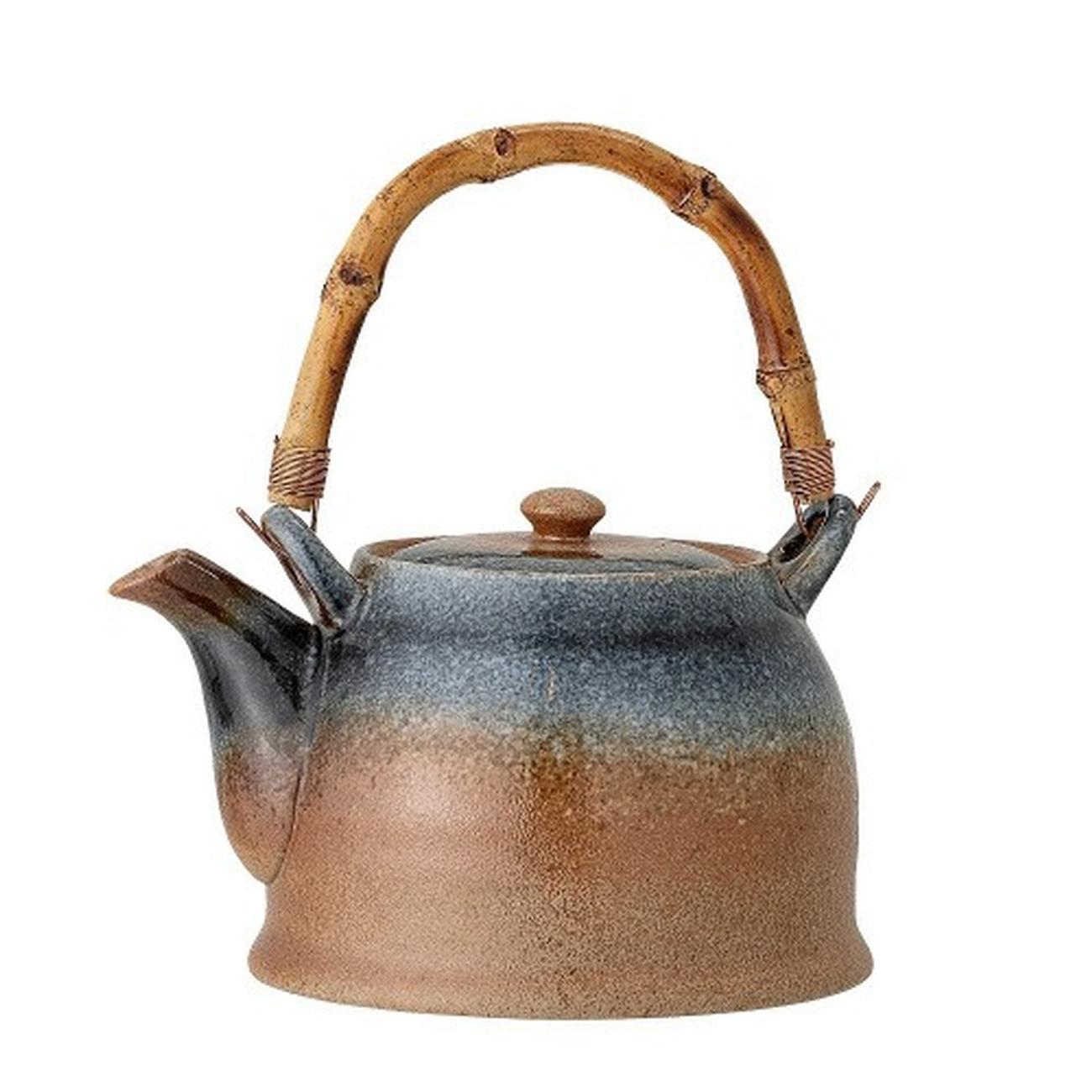 bloomingville-aura-teapot-strainer-blue-1000ml - Aura Teapot & Strainer Blue 1L