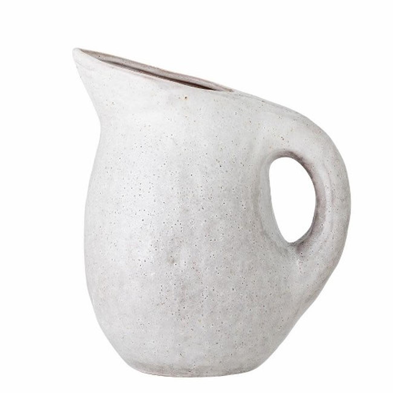 bloomingville-taupe-jug-grey-stoneware - Taupe Stoneware Jug Grey