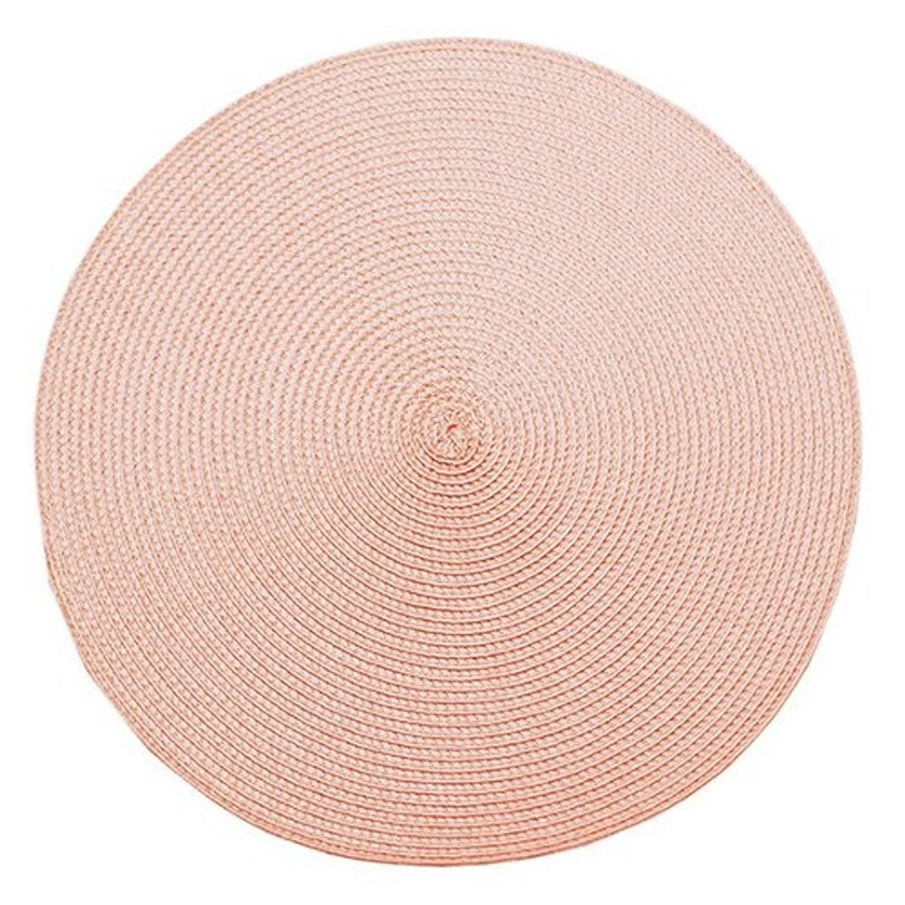 walton-circular-ribbed-placemat-pink-quartz - Circular Ribbed Placemat Pink Quartz