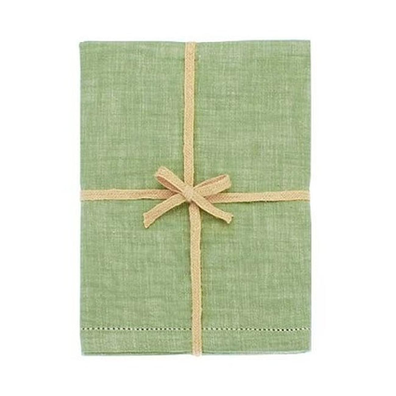 walton-olive-green-chambray-tablecloth-130x180cm - Walton & Co Chambray Tablecloth Olive Green 130x180cm