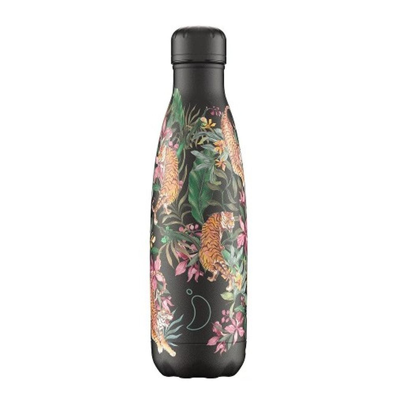 chillys-500ml-water-bottle-tropical-jungle-tigers - Chilly's 500ml Water Bottle Tropical Jungle Tigers