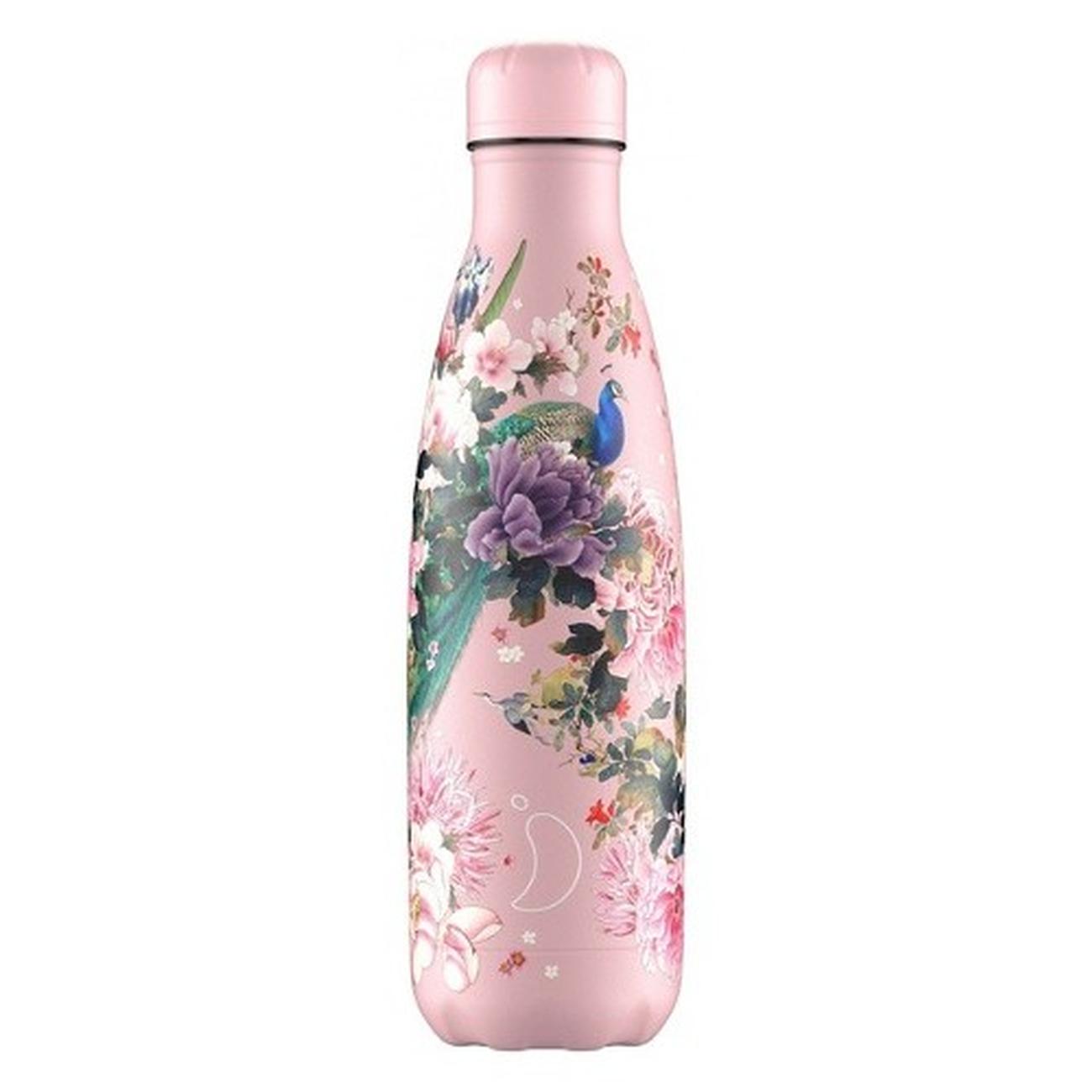 chillys-500ml-water-bottle-tropical-peacock-peonies - Chilly's 500ml Water Bottle Tropical Peacock Peonies