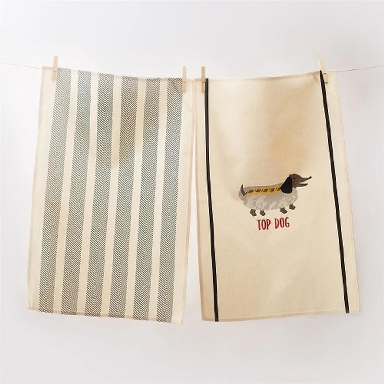 Dog print hotsell tea towels