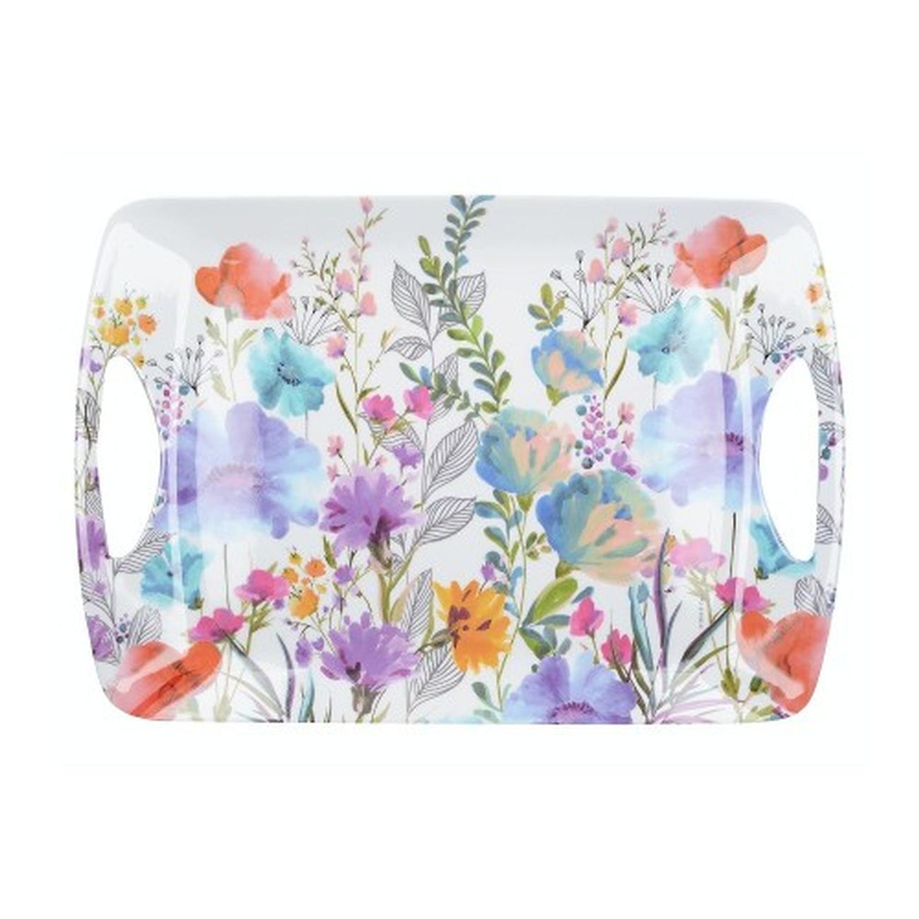 Creative Tops Meadow Floral Large Melamine Handled Tray