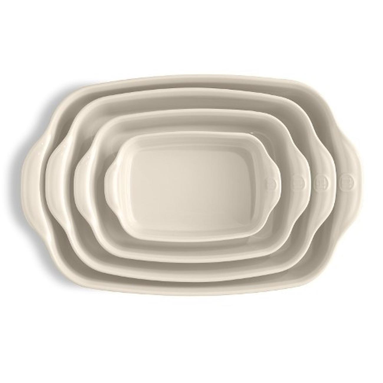 emile-henry-rectangular-oven-dish-large-argile-cream - Emile Henry Clay Rectangular Oven Dish