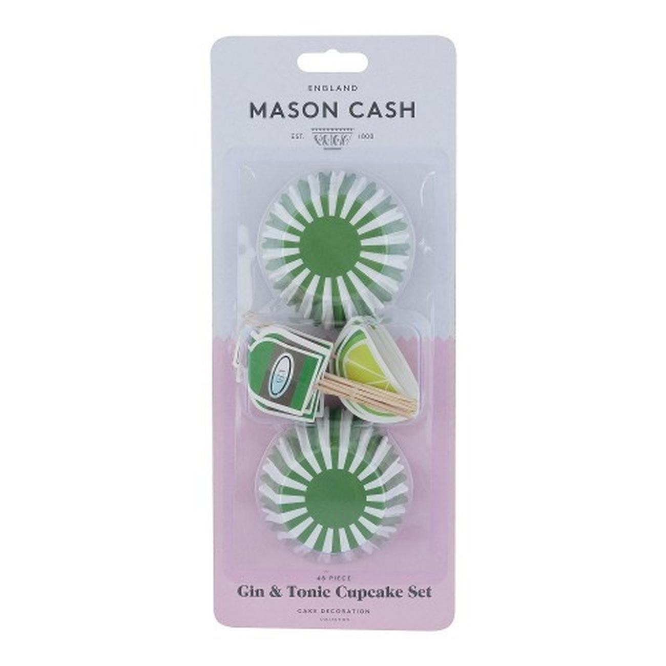 mason-cash-48pc-gin-and-tonic-cupcake-cases-toppers - Mason Cash 48 Gin & Tonic Cupcake Cases & Toppers