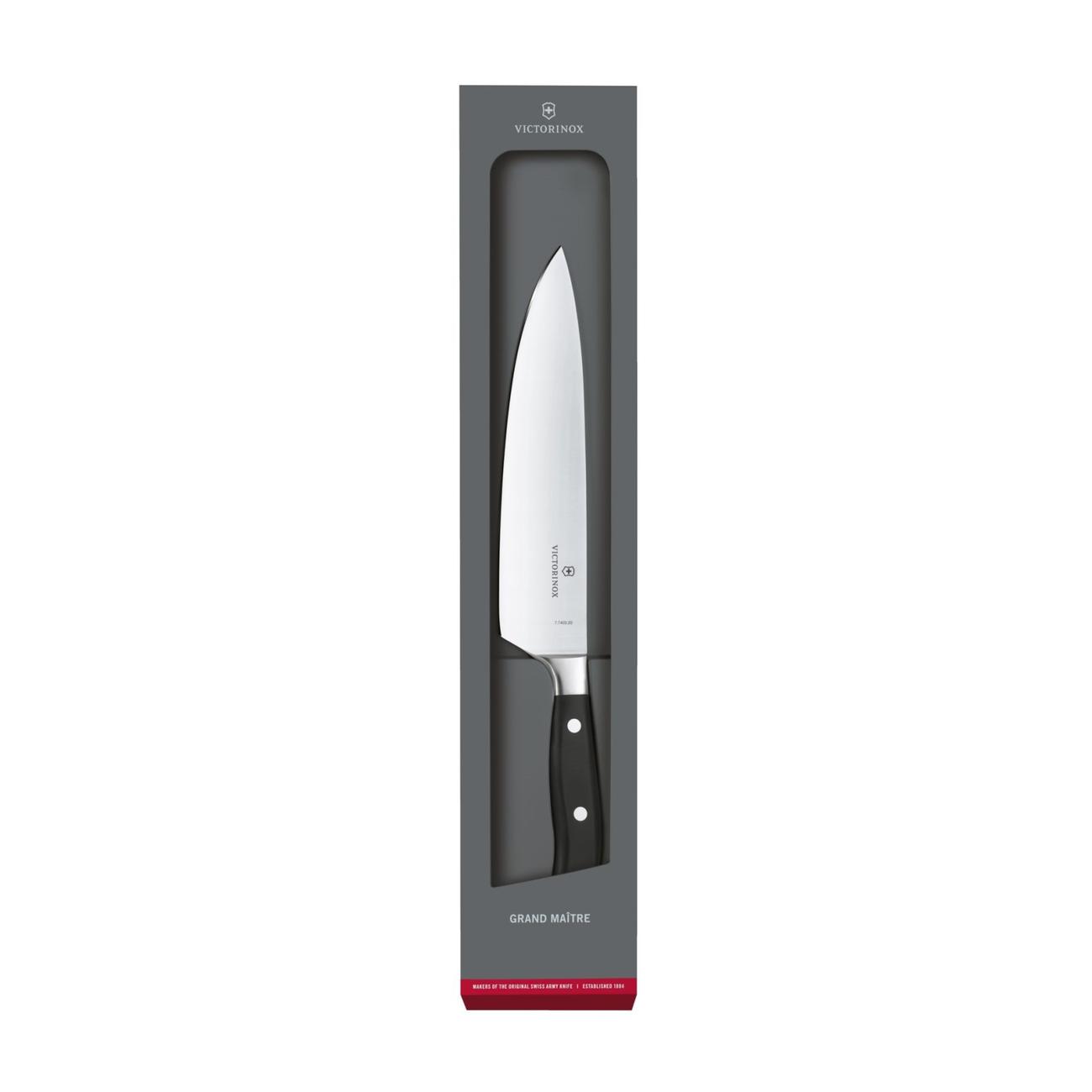 Victorinox Grand Maitre Forged Chef's Knife, 10 Straight Blade, Black