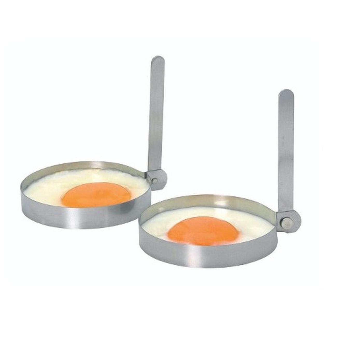 kitchencraft-2pc-egg-rings-stainless-steel - KitchenCraft Set of 2 Stainless Steel Eggs Rings