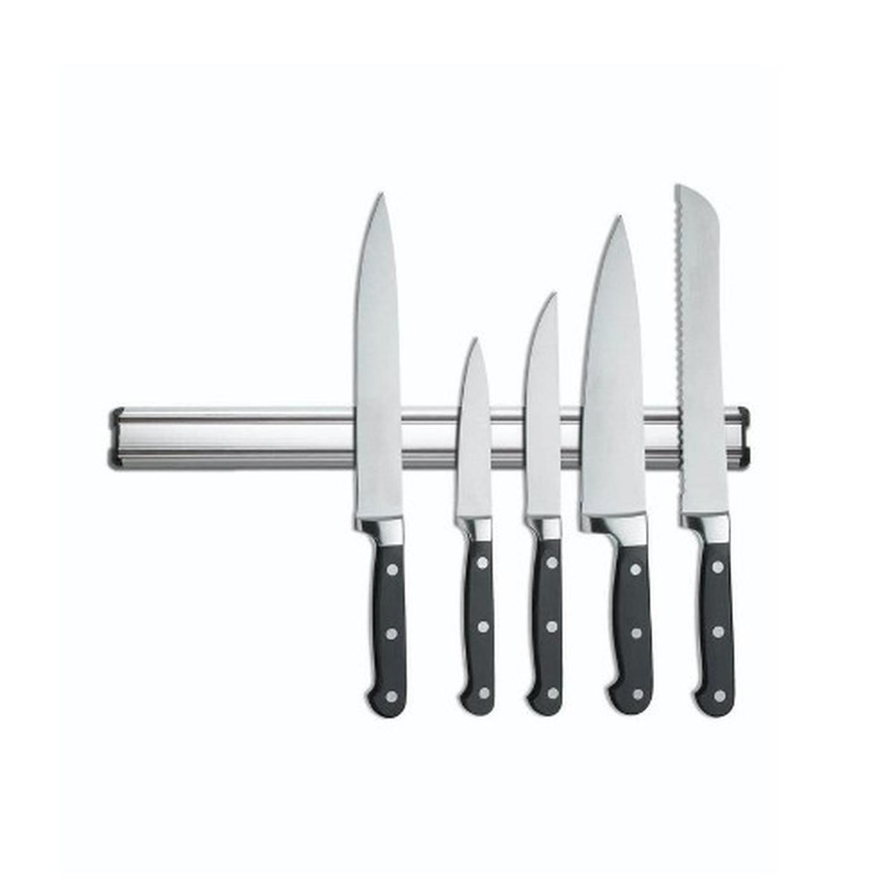 kitchencraft-deluxe-magnetic-knife-rack-30cm - KitchenCraft Deluxe Magnetic Knife Rack 30cm