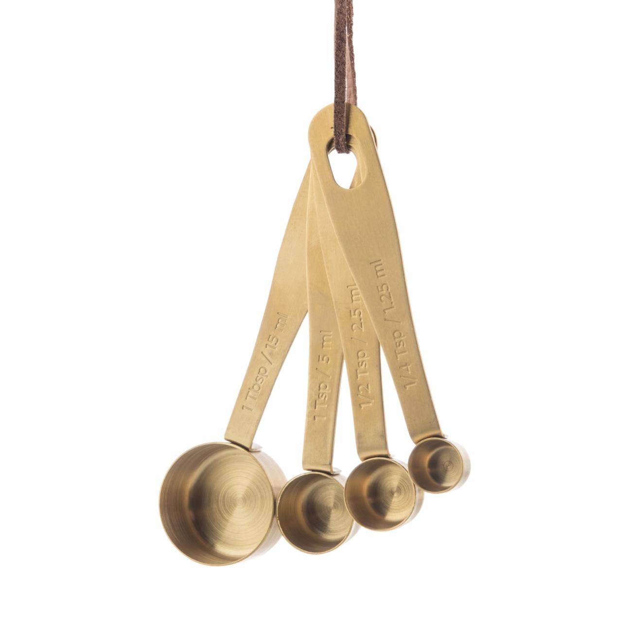 Kitchen Pantry 4pc Brass Measuring Cups