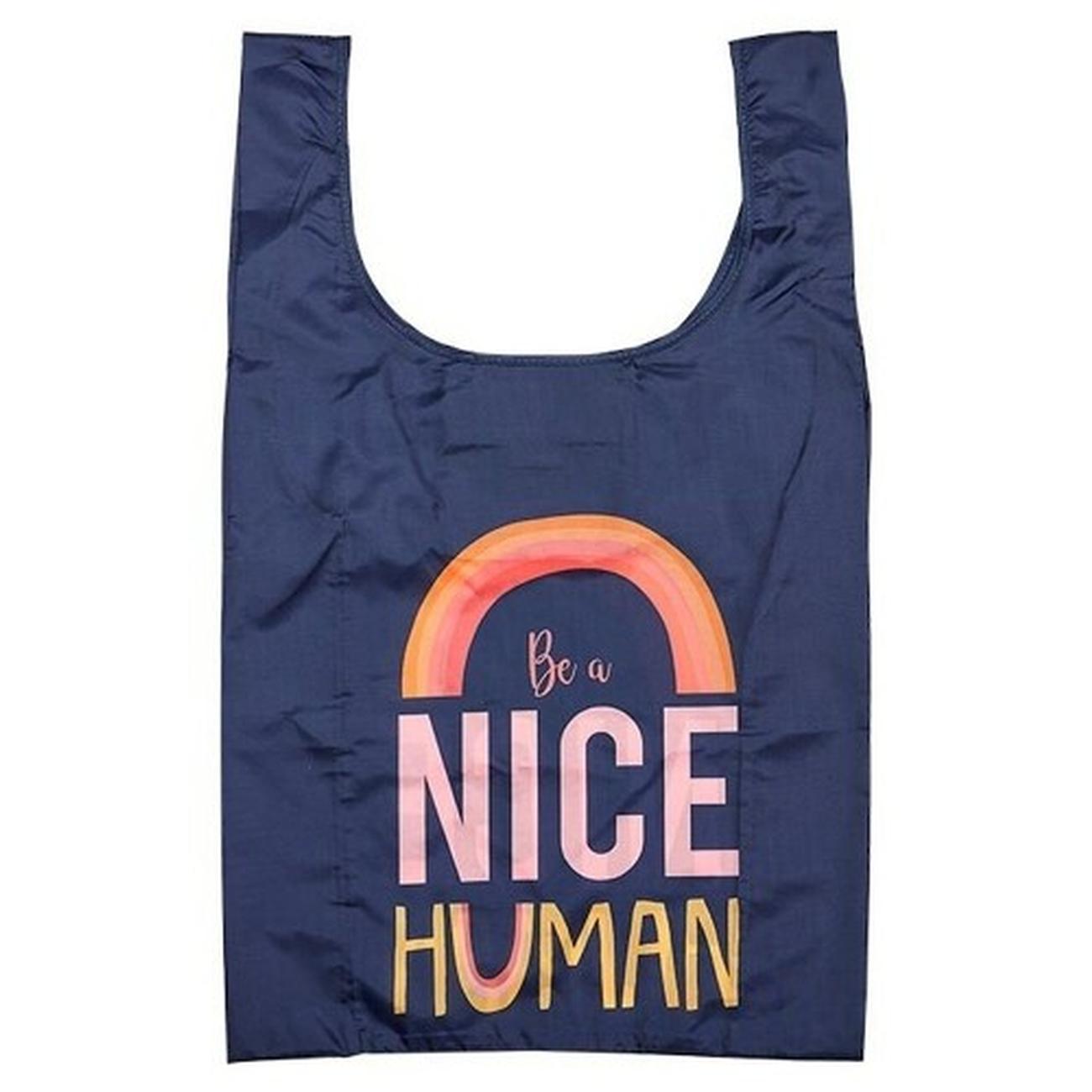ladelle-eco-foldable-tote-bag-be-a-nice-human - Ladelle Eco Recycled Bag Be A Nice Human