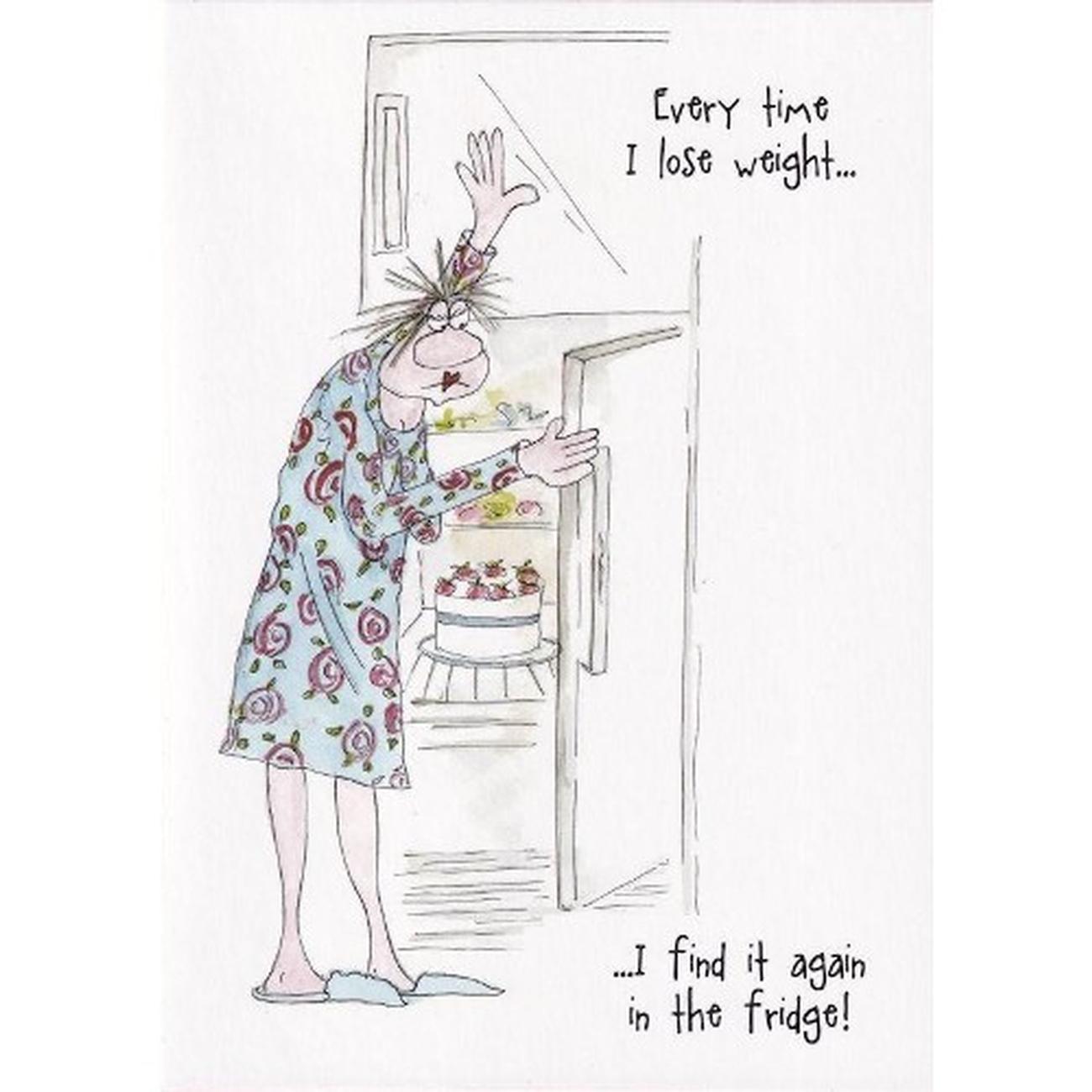 funny-card-every-time-I-lose-weight-Camilla-and-Rose-greeting-card - Every Time I Lose Weight, Camilla & Rose Greeting Card