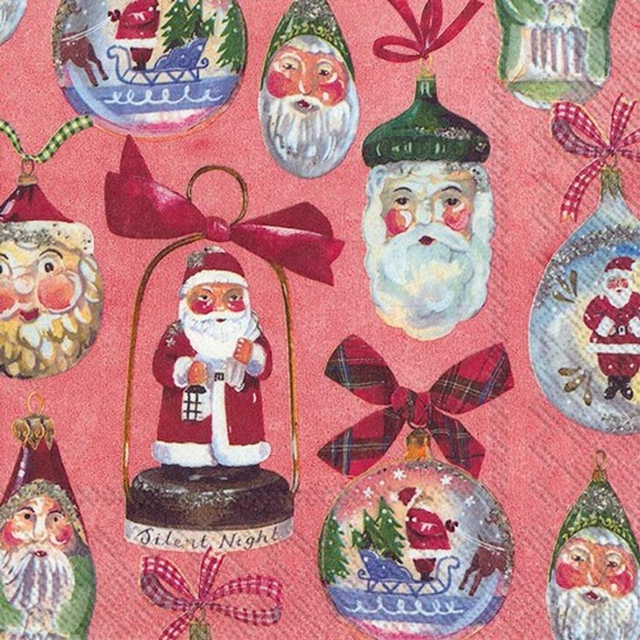 IHR Lunch Napkins Christmas Decoration Red