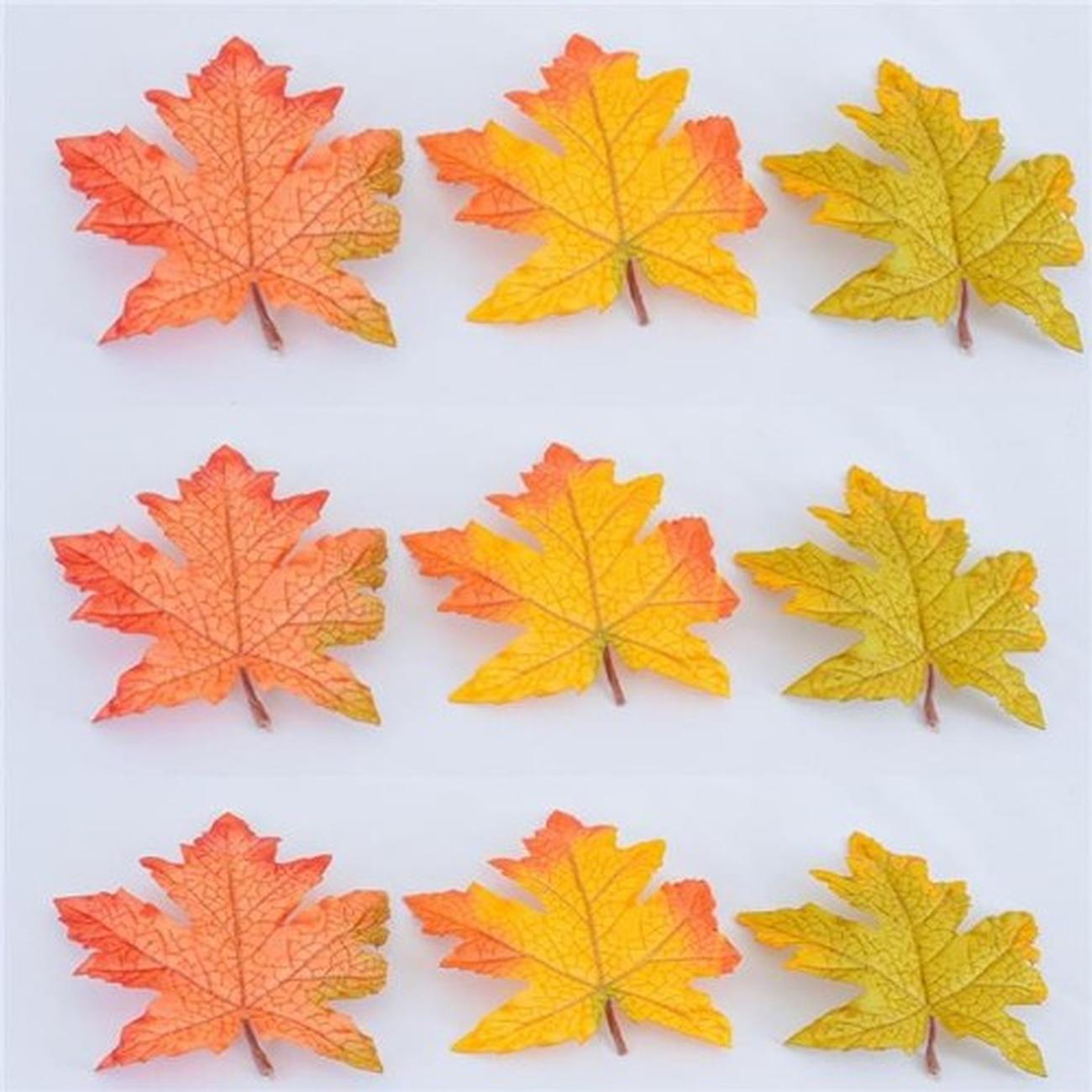 artificial-maple-leaves-set-of-9 - Autumn Maple Leaves Pack of 9