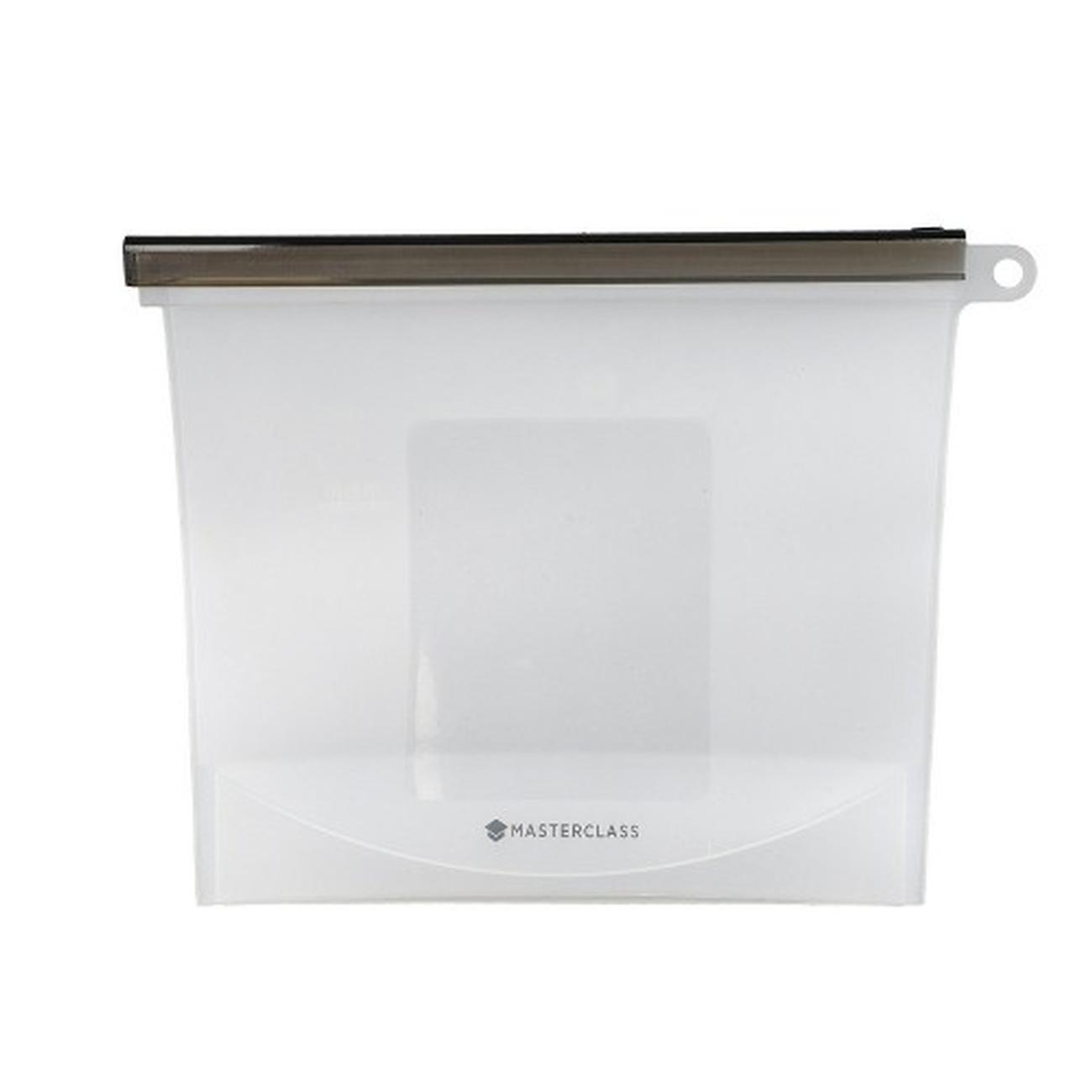 masterclass-reusable-silicone-storage-bag-1000ml - MasterClass Reusable Silicone Food Bag 1000ml
