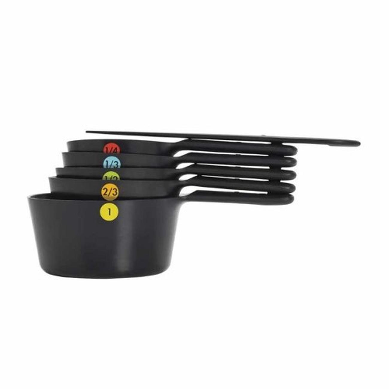 oxo-good-grips-measuring-cups-set-6pc-black - OXO Good Grips 6pc Measuring Cups Set Black