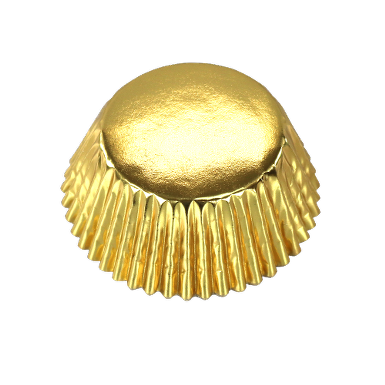 pme-30-gold-metallic-foil-cupcake-cases - PME 30 Metallic Gold Foil Baking Cases